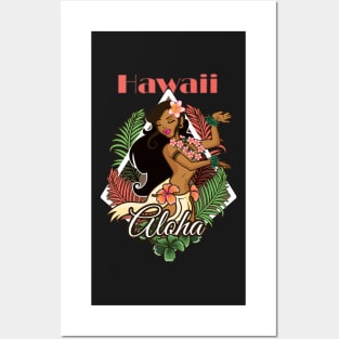 Hawaii Beach Aloha Posters and Art